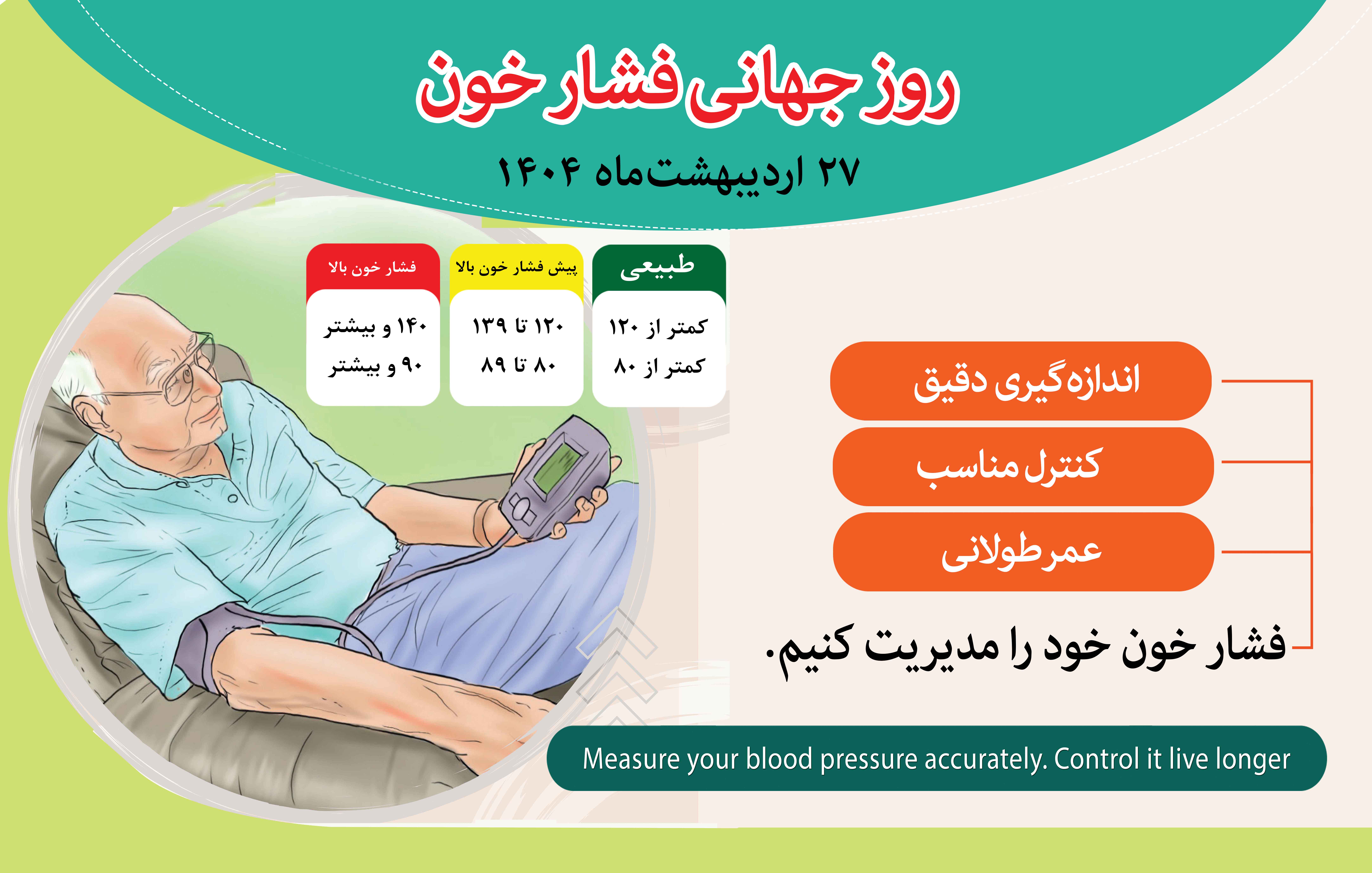 پیام معاون بهداشت دانشگاه علوم پزشکی گناباد به مناسبت فرا رسیدن روز جهانی فشارخون