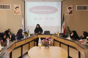 برگزاري كارگاه آموزشي ترويج تغذيه با شير مادر براي كاركنان بهداشتي