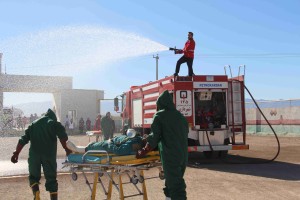 برگزاری مانور مشترک مدیریت حادثه شیمیایی در واحد‌های صنعتی