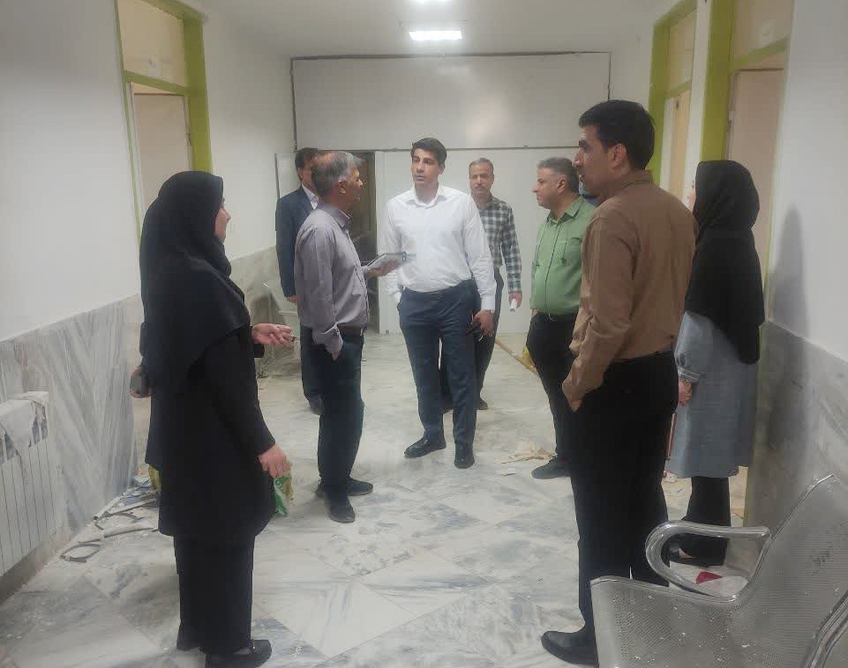 بازدید میدانی مسئولان و کارشناسان معاونت به همراه مسئول و کارشناسان دفتر فنی دانشگاه از شبکه بهداشت